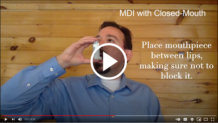 MDI with Closed-Mouth Technique