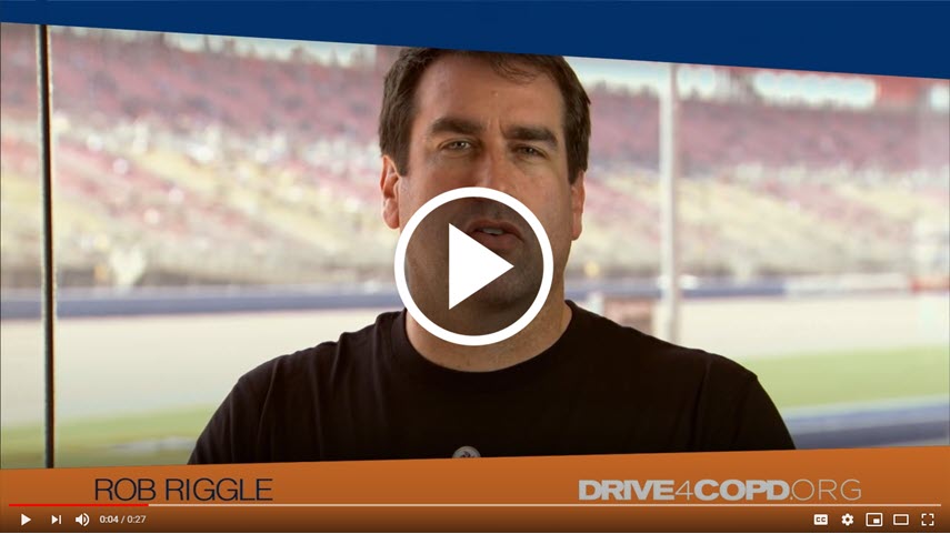Rob Riggle supports DRIVE4COPD | Click to watch the video.