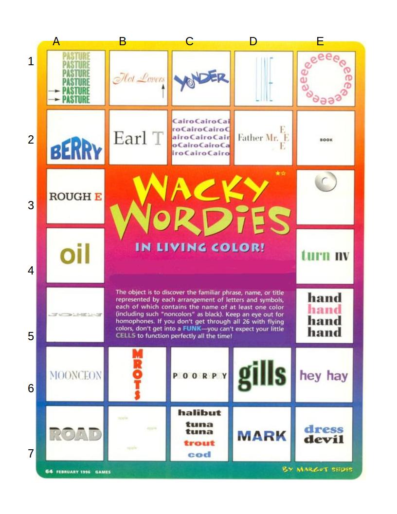 Wacky words...Anyone?