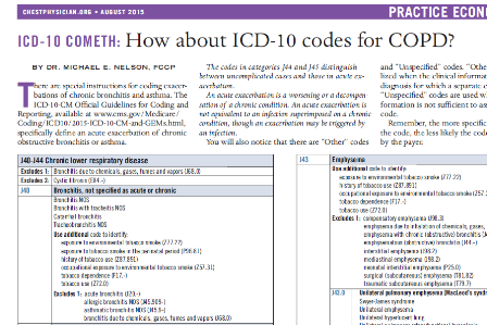 icd 10 code for bronchitis with copd