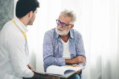 Patient with doctor