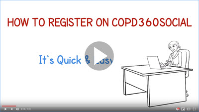 How to register on COPD360social | Click to watch the video.