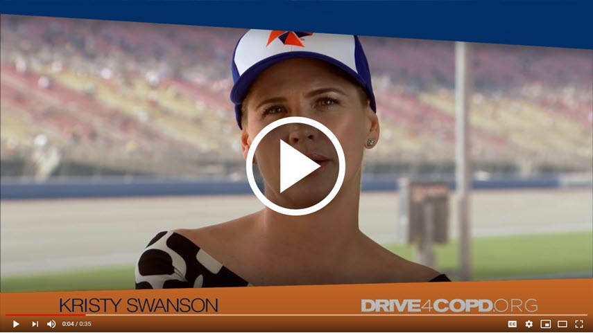Kristy Swanson supports DRIVE4COPD | Click to watch the video.