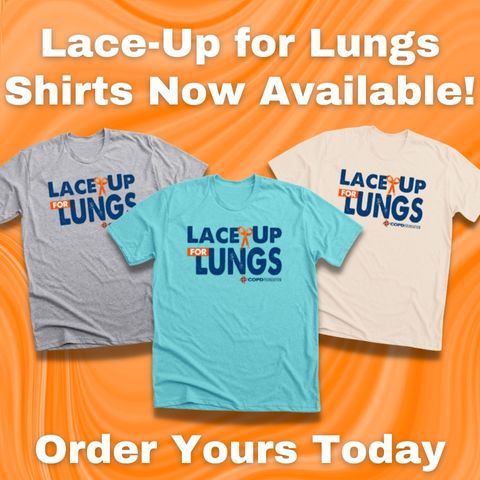 Order Your Own Lace-Up for Lungs T-shirt