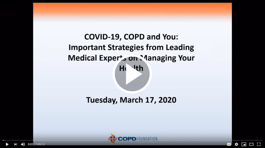 COVID-19, COPD and You: Important Strategies from Leading Medical Experts on Managing Your Health