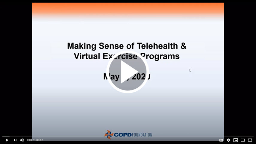 Making Sense of Telehealth and Virtual Exercise Programs (RECORDED 5-8-2020)